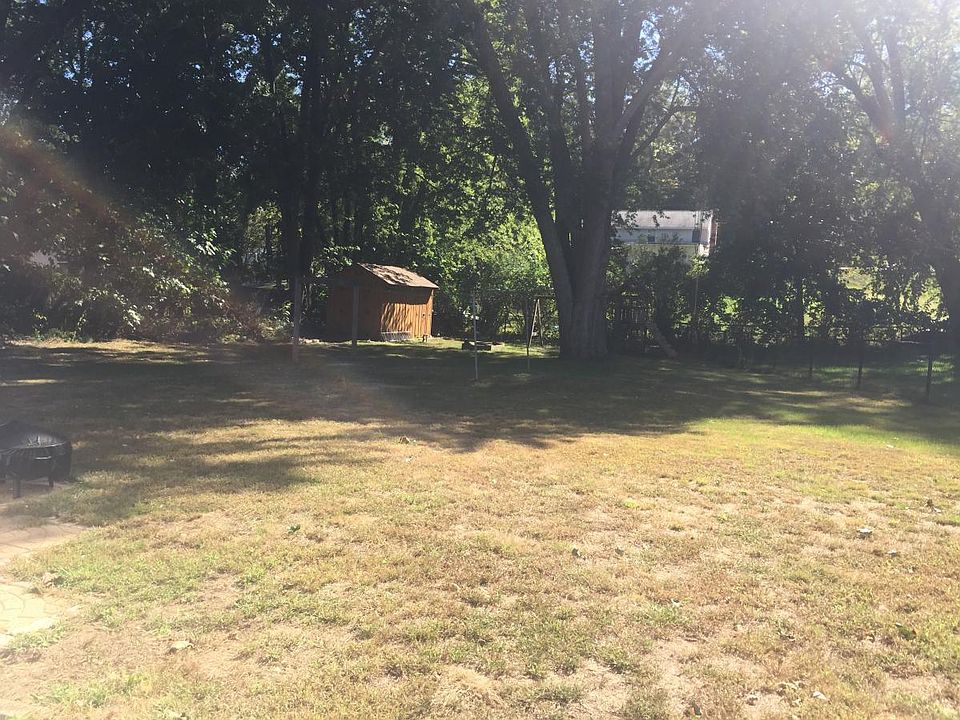 Large private fenced backyard