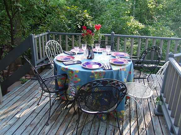 Deck in summer