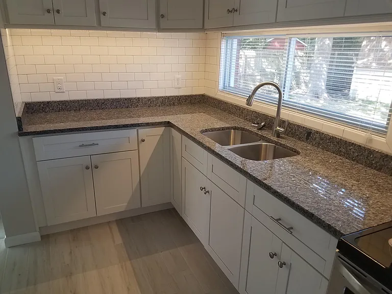 New granite and fixture