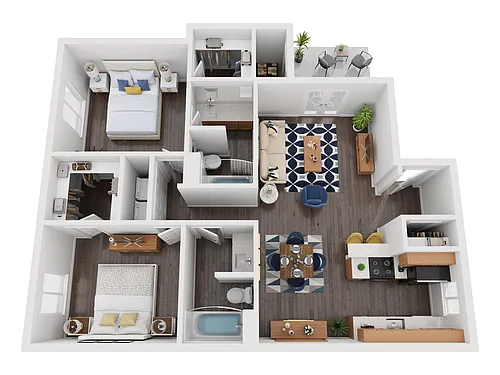 Floor plan 2x2BcT2