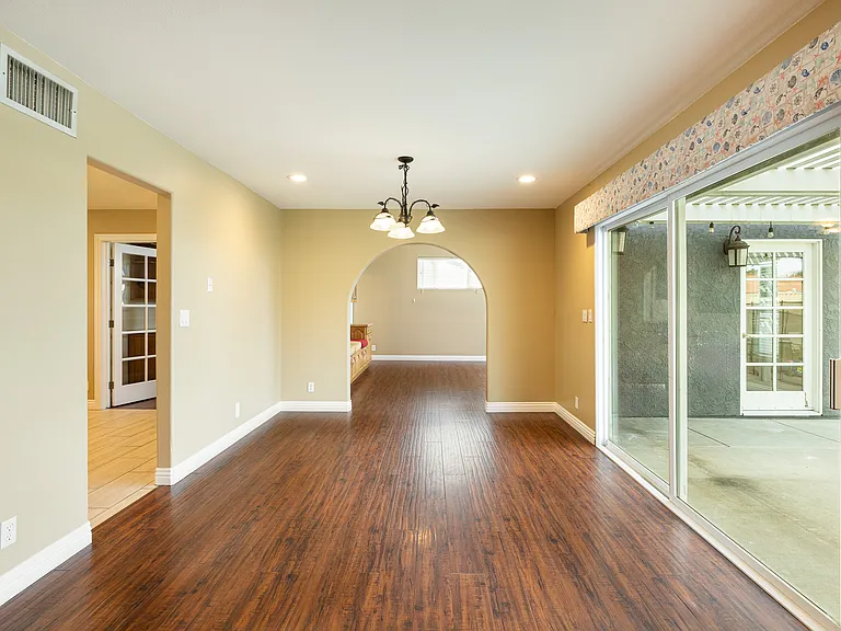 Formal Dining Area with slider to rear yard