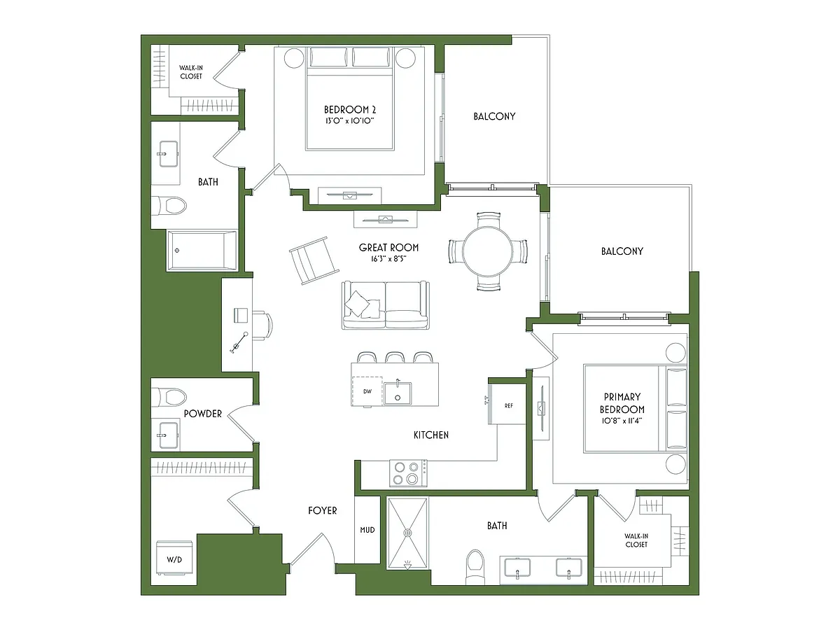 Floor plan B61