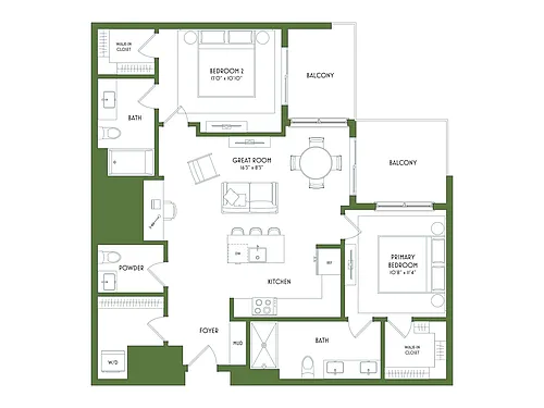 Floor plan B61