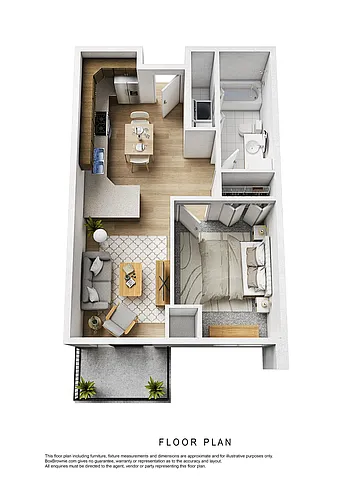 Floor plan 1 bedroom