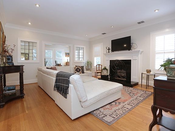 Living room from front door entry