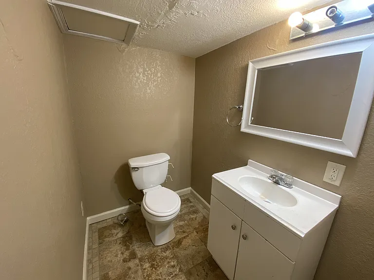 Downstairs powder room