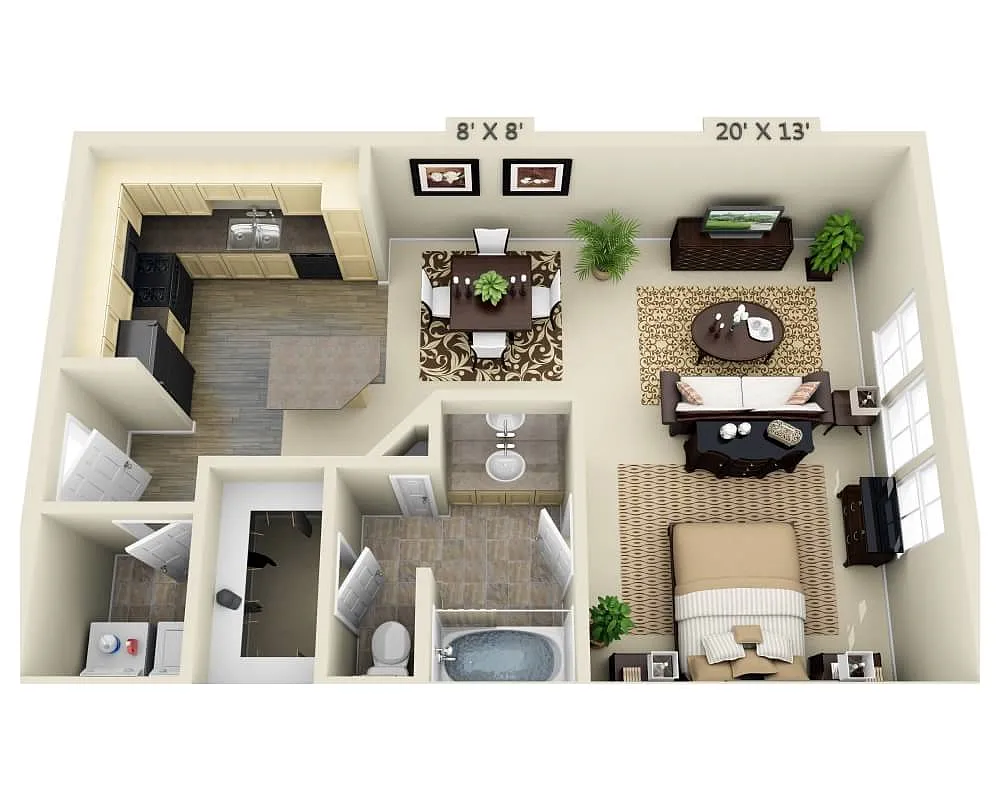 Floor plan the Pinot Noir (E1A)
