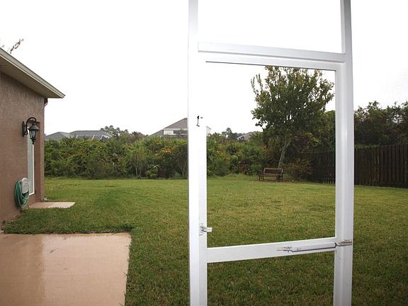 Back Yard View from Screened Porch