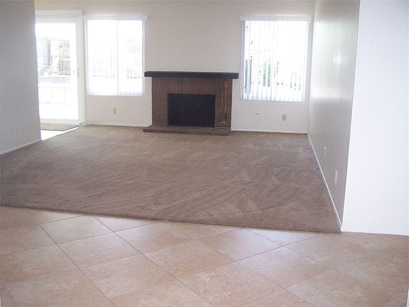 living room with fireplace