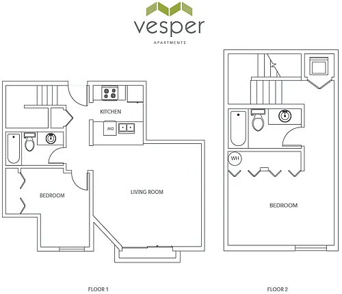 Floor plan 2BD/2BA