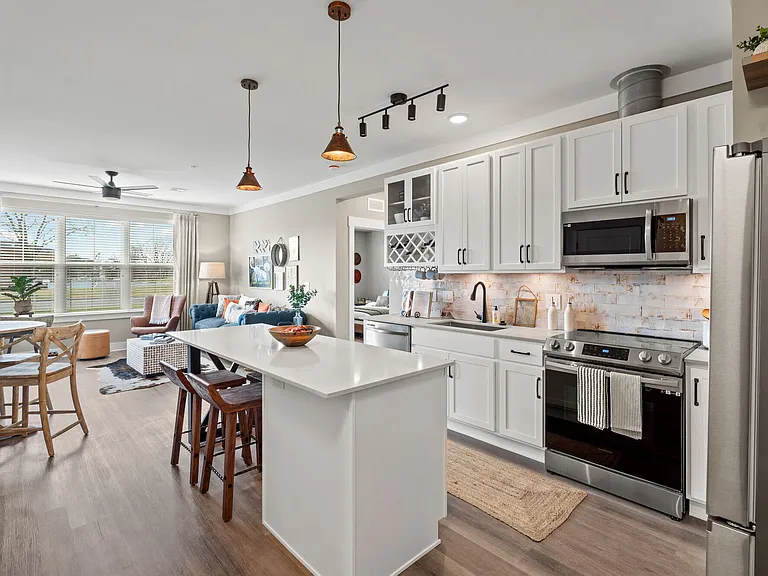 Enjoy open floor plan living and chef-inspired kitchens