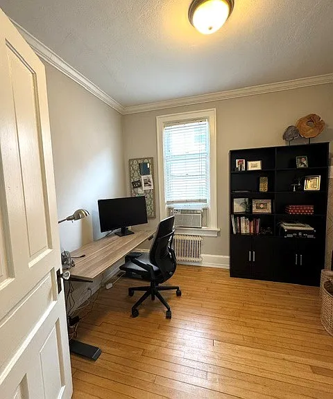 Bedroom 2. Located off the kitchen. Perfect for an office, nursery, or work out room.