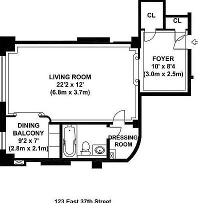 2nd image of 123 E 37th St #8B