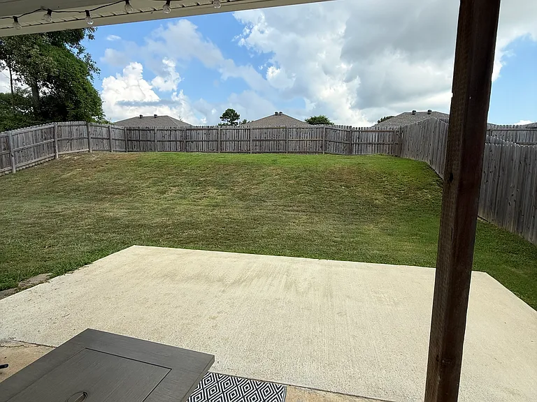 Under back carport