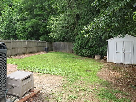 Backyard with shed