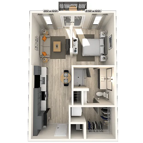 Floor plan S2 0x1 600 SF-FP