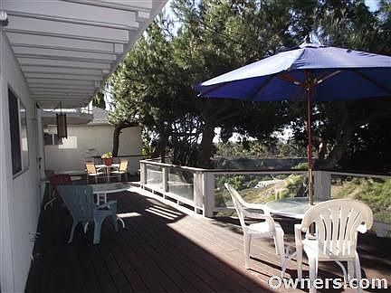 West facing deck