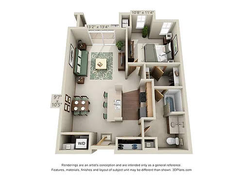 Floor plan Milkweed