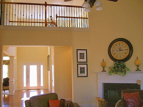 you can see most the the first floor from the upstairs