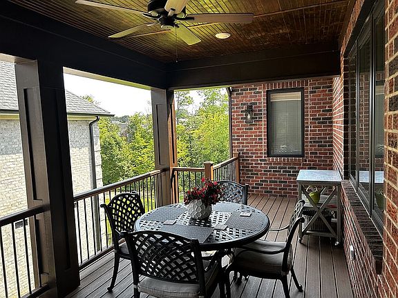 Covered porch & trex deck