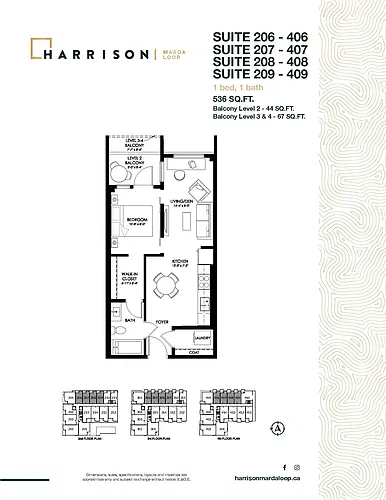 Floor plan DEAL ALERT! FIRST MONTH FREE ON 1 Bedroom Apartmen