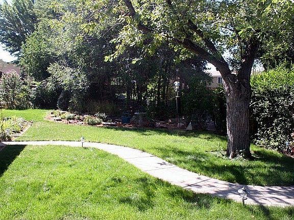 Back yard with Mature Landscaping