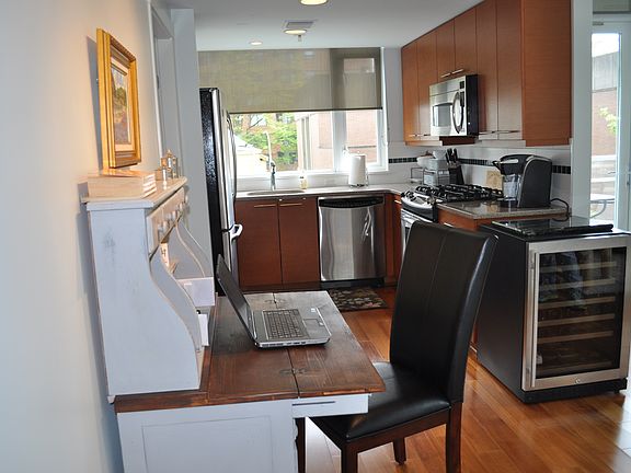 Desk Area & Kitchen