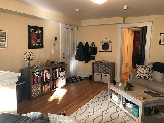 Living room looking at entrance