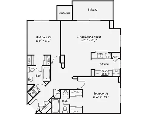 Floor plan B8
