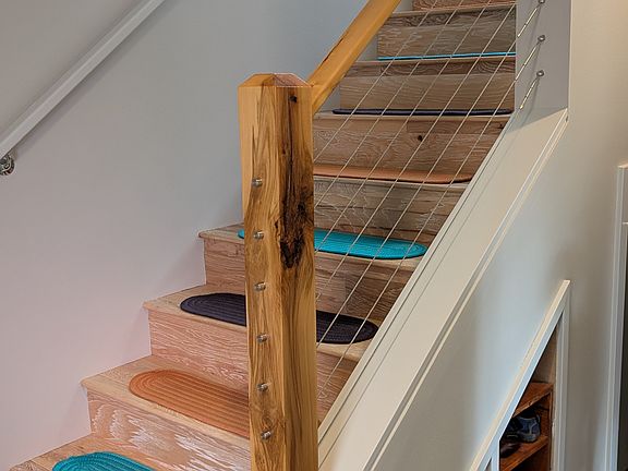 Entry Stairs w/ under-stair shoe-rack