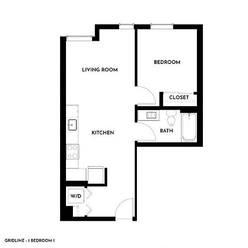 Floor plan 1X1 I