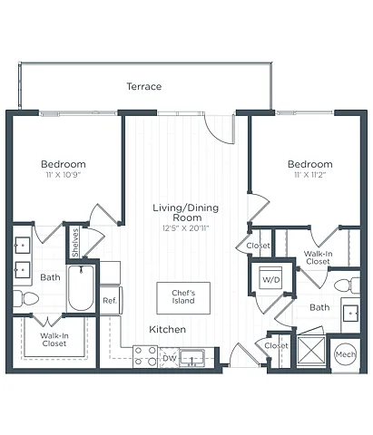 Floor plan B1B