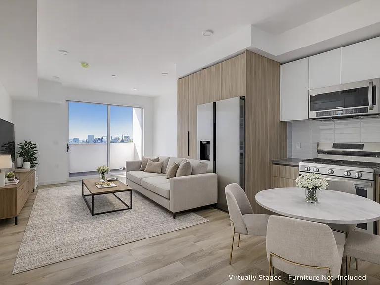 Certain photos may include virtual staging for illustrative purposes only. Furniture and decor shown are not included in the lease. No structural changes, alterations to layout, finishes, fixtures, or views have been made to the unit.