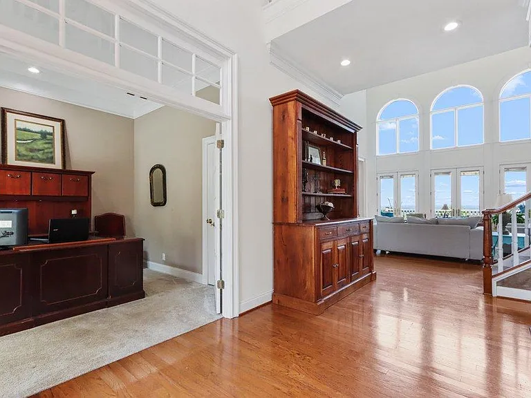 1 of 2 bedrooms on main floor - currently used as office