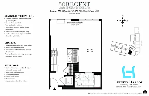 Floor plan 50 REGENT-STUDIO PLAN B