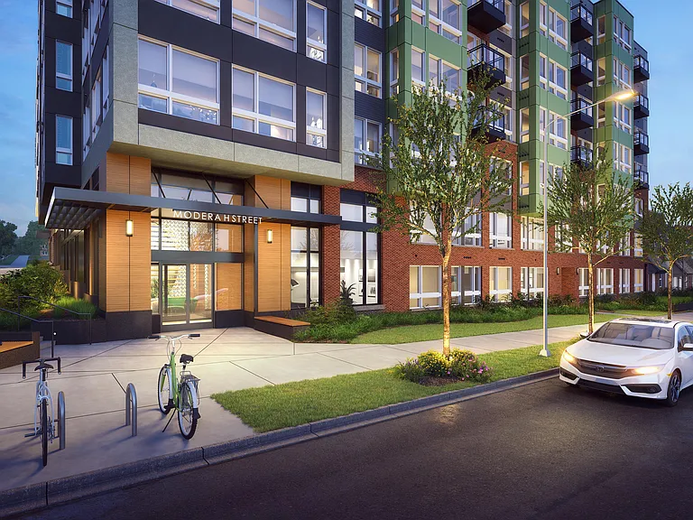 Modera H Street offers a controlled access parking garage with EV charging stations.