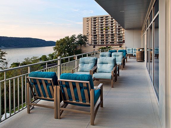 River Tides Club Deck Overlooking the Hudson River