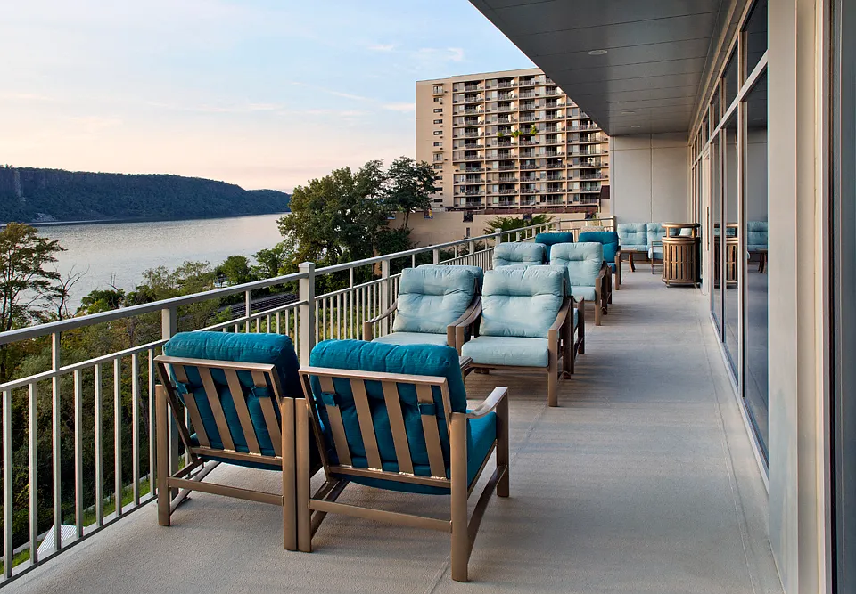 River Tides Club Deck Overlooking the Hudson River