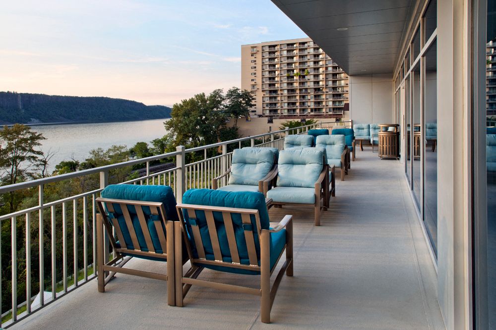 River Tides Club Deck Overlooking the Hudson River