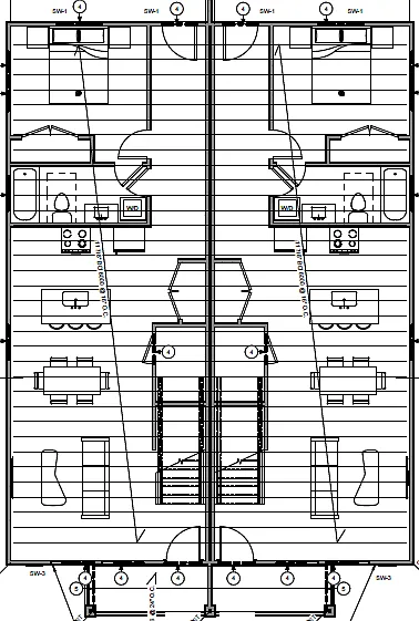 The kitchen design and laurdy have been moved for better flow - 3294 Rose Ave