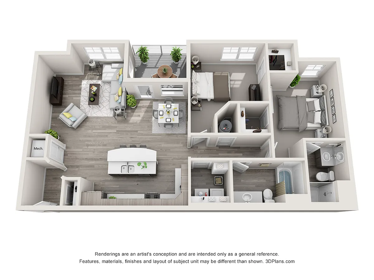 Floor plan 2X2 E