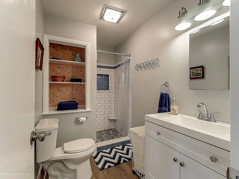 bathroom and stand up shower