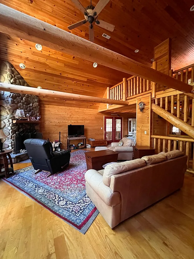 Winter Getaway Log Cabin in Meredith, NH 2 Bed / 2 Bath (Large, Cozy, Woodsy!) — Photo 2
