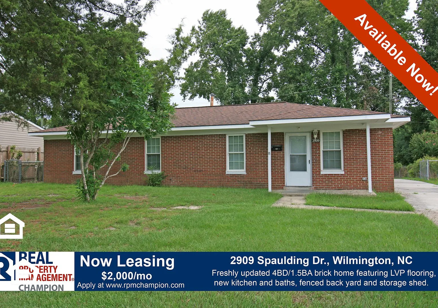 Freshly Updated 4 BD/1.5 BA with LVP Flooring, Fenced Back Yard and Storage Shed — Photo 1