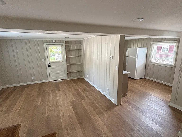 View to Living Area and Kitchen