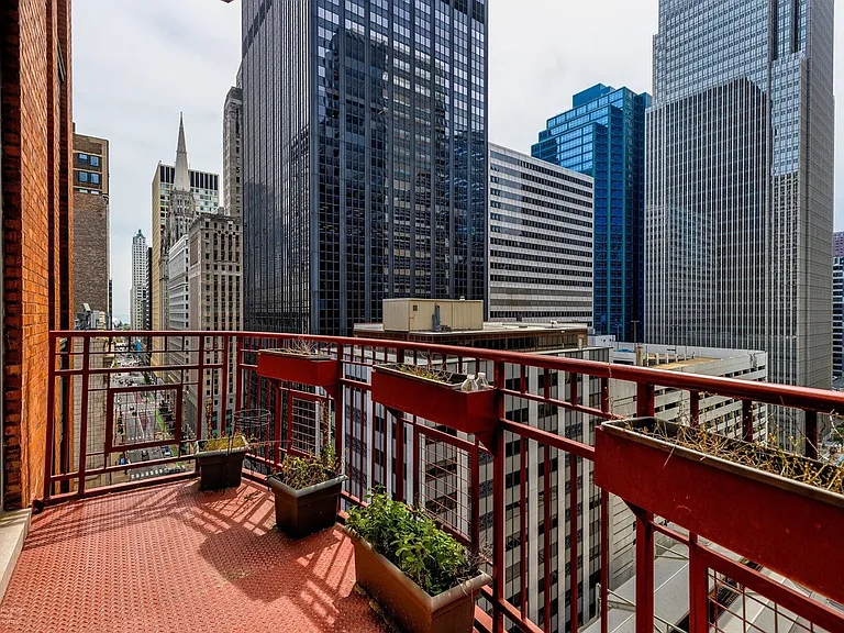 Balcony, southeast-facing view