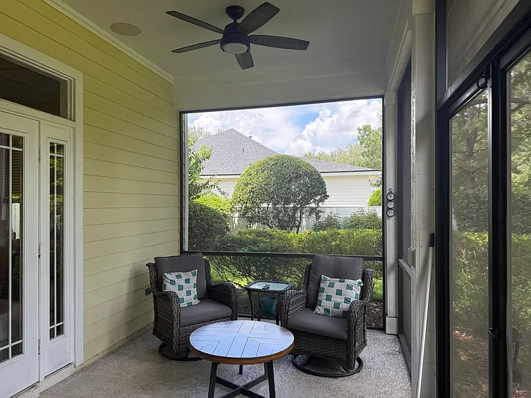 Screened-in patio