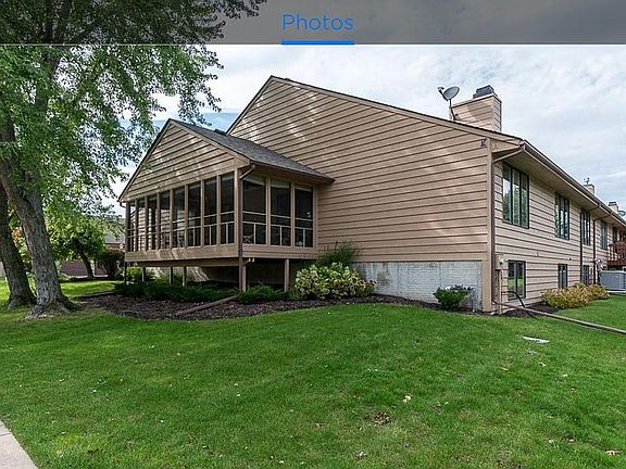 Side with screened porch