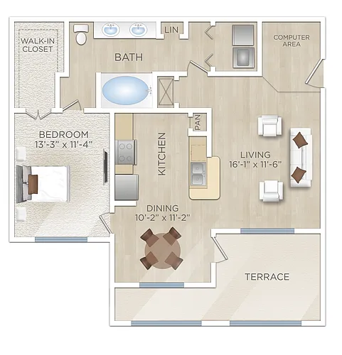 Floor plan La Valencia (A3)