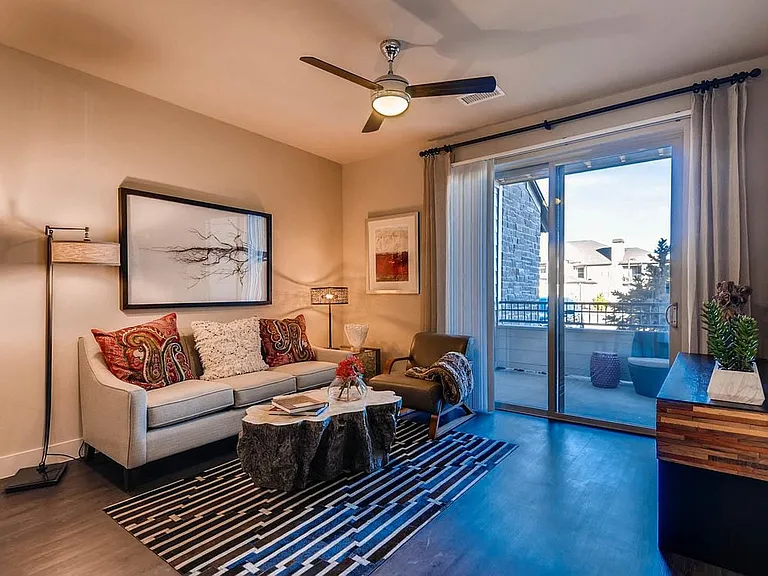 Living area and patio